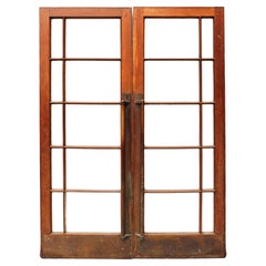 Used Pair of Oak Art Deco Interior Glazed Doors