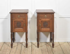 Pair of Oak Bedside Cabinets