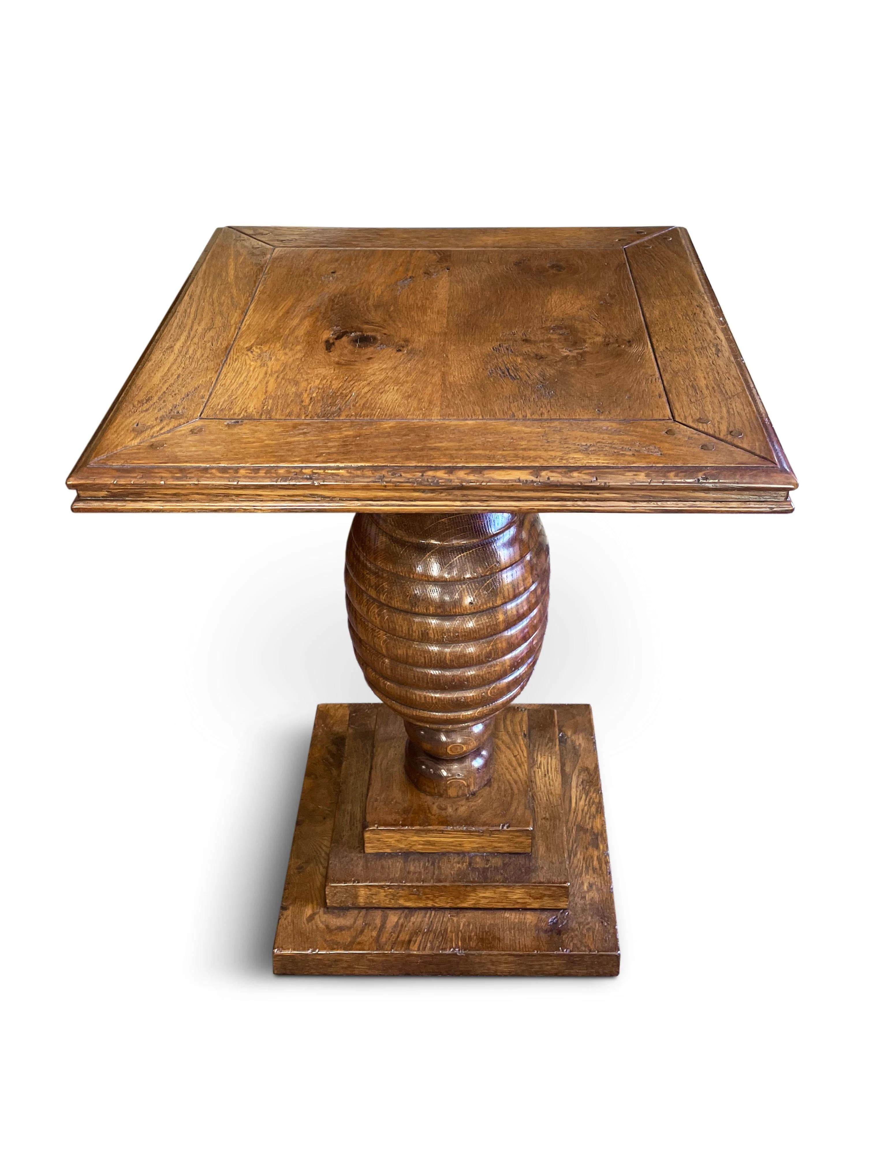 Modern Pair of Oak Bedside Tables 'Beehive Design' Bespoke. For Sale
