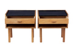 Pair of Oak Bedside Tables Designed by Hans J Wegner for RY Mobelfabrik