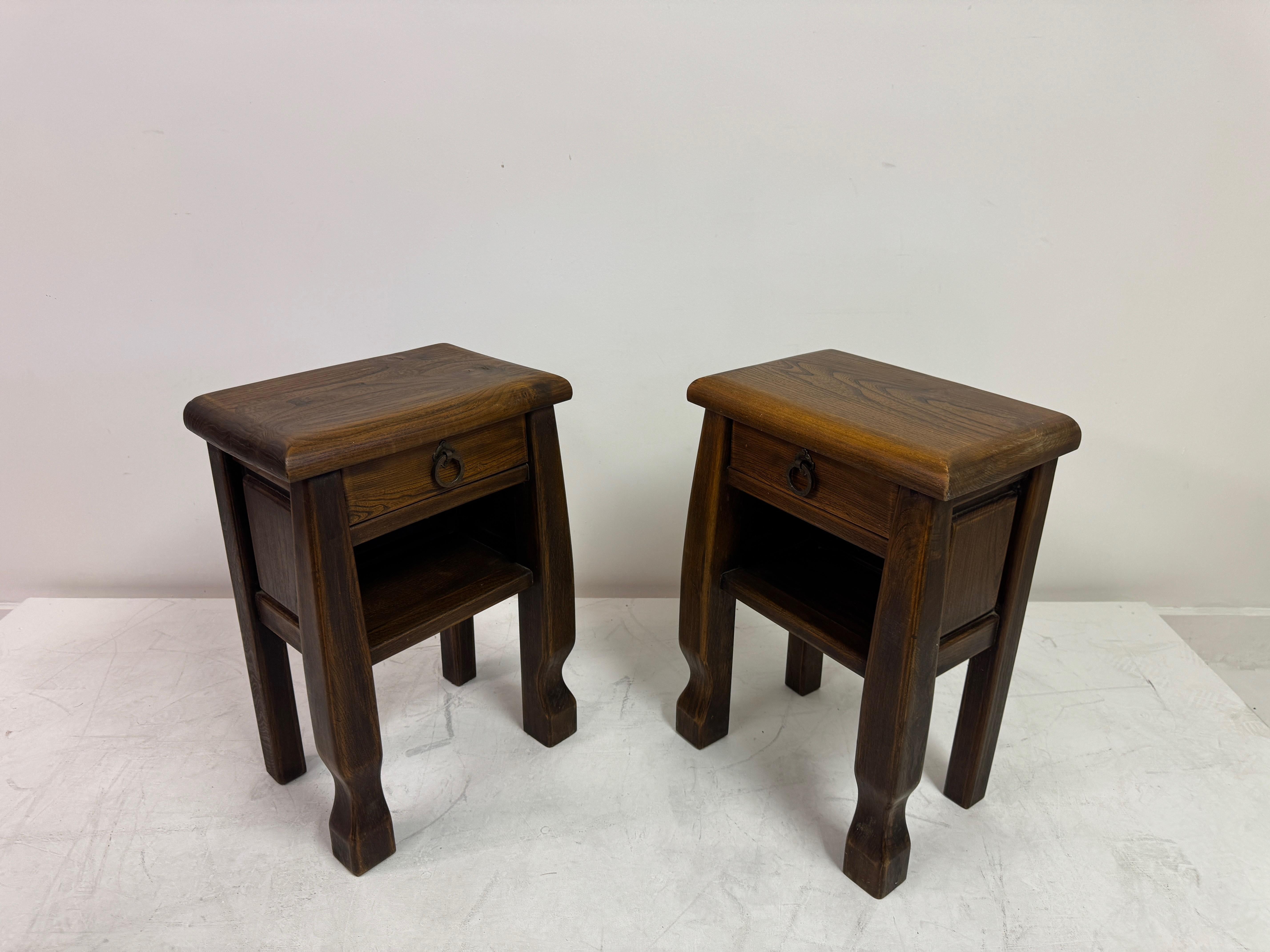 Quercia Coppia di comodini in Oak nello stile di Olavi Hänninen in vendita
