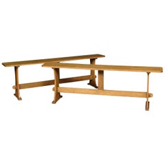 Pair of Oak Benches