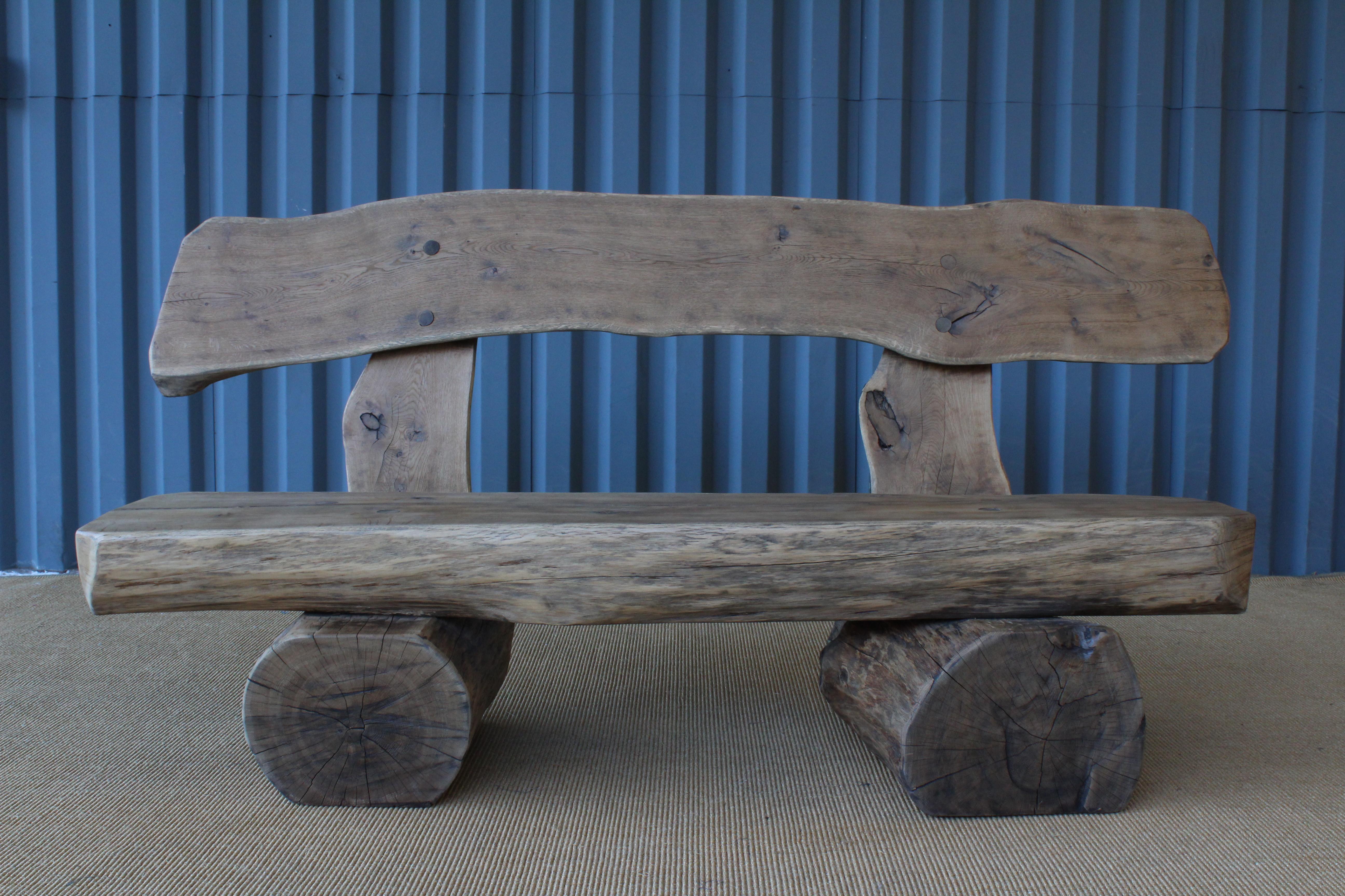 Pair of  Oak Benches, France, 1960s. Sold Individually. 4