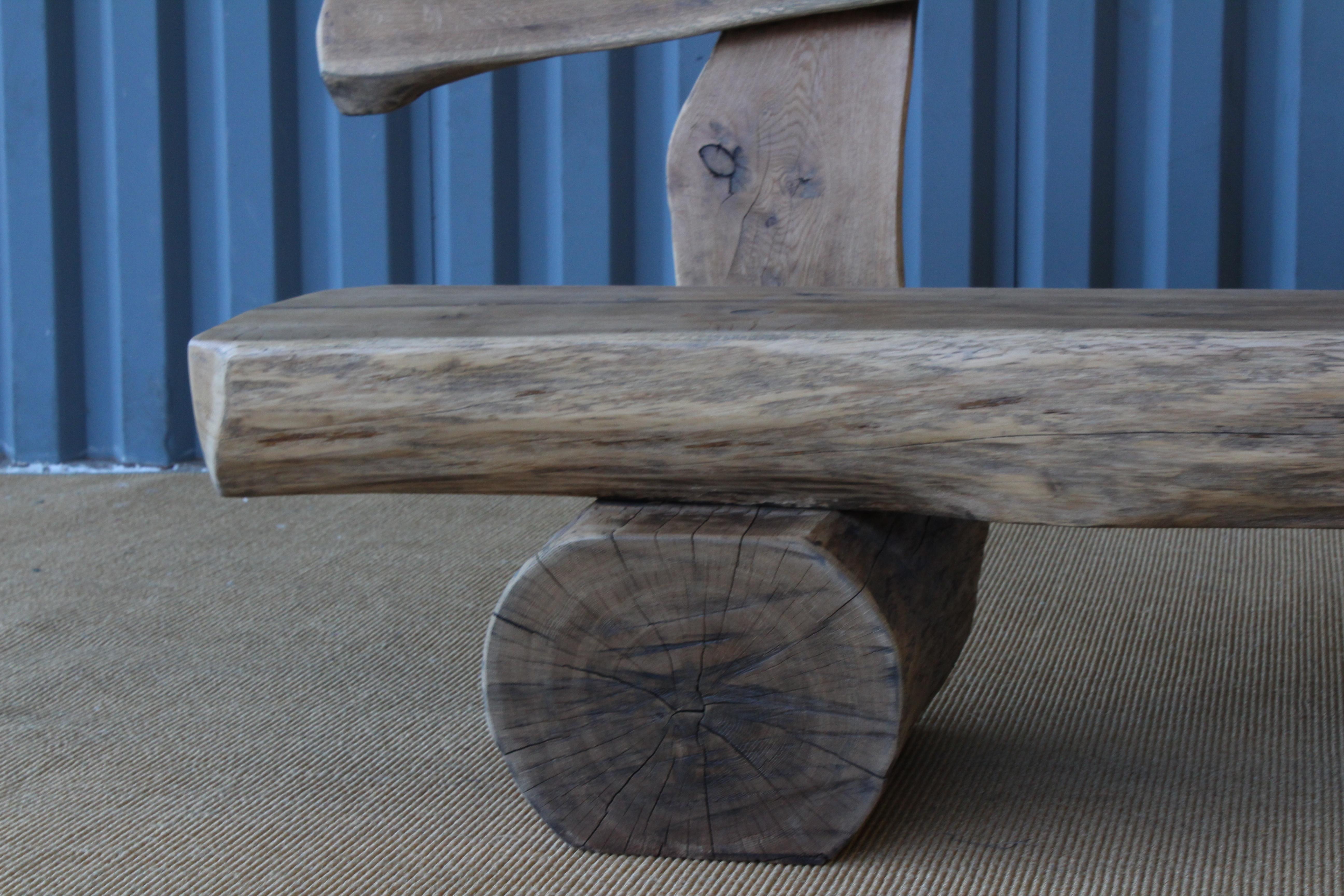 Pair of  Oak Benches, France, 1960s. Sold Individually. 5