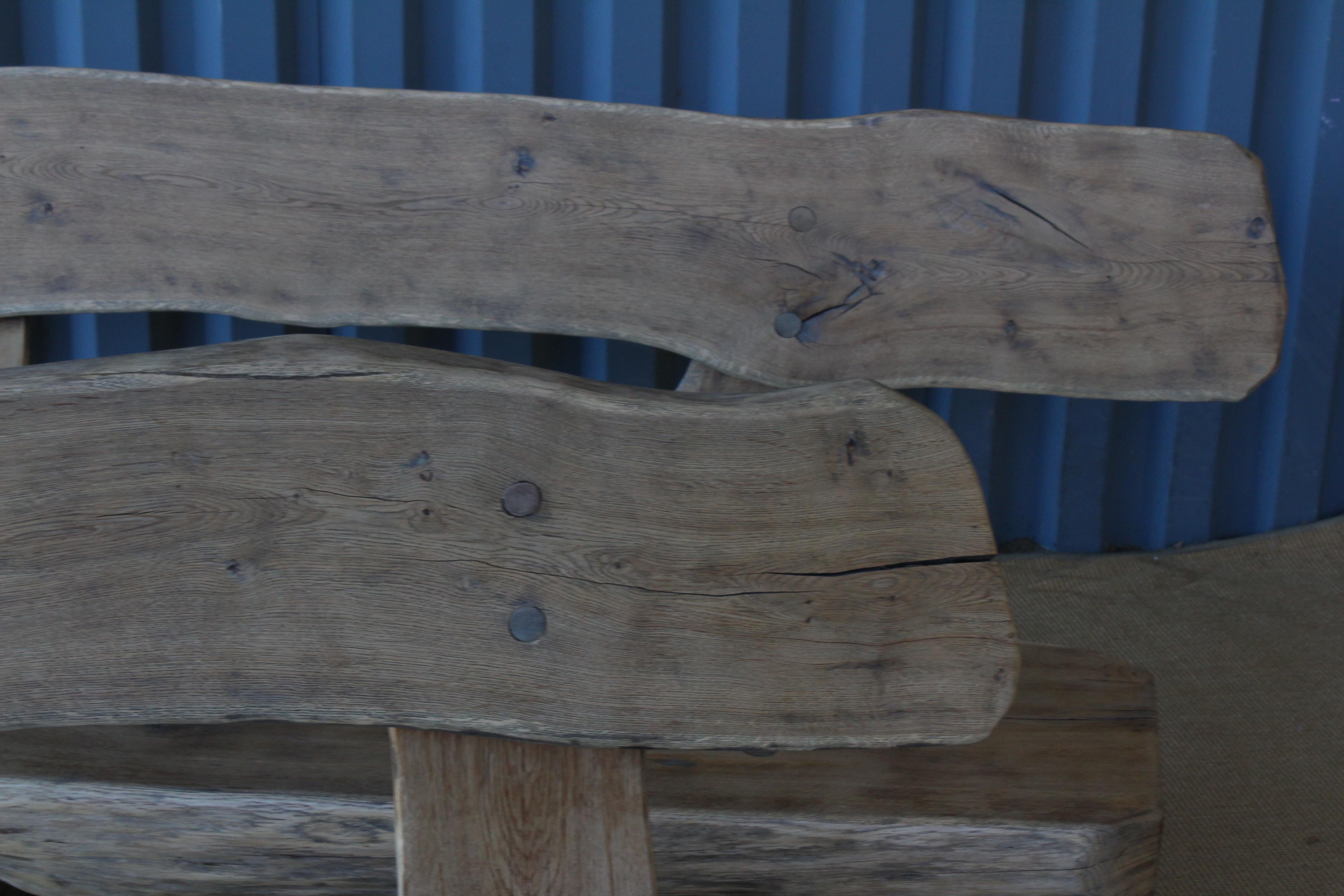 Pair of  Oak Benches, France, 1960s. Sold Individually. 14