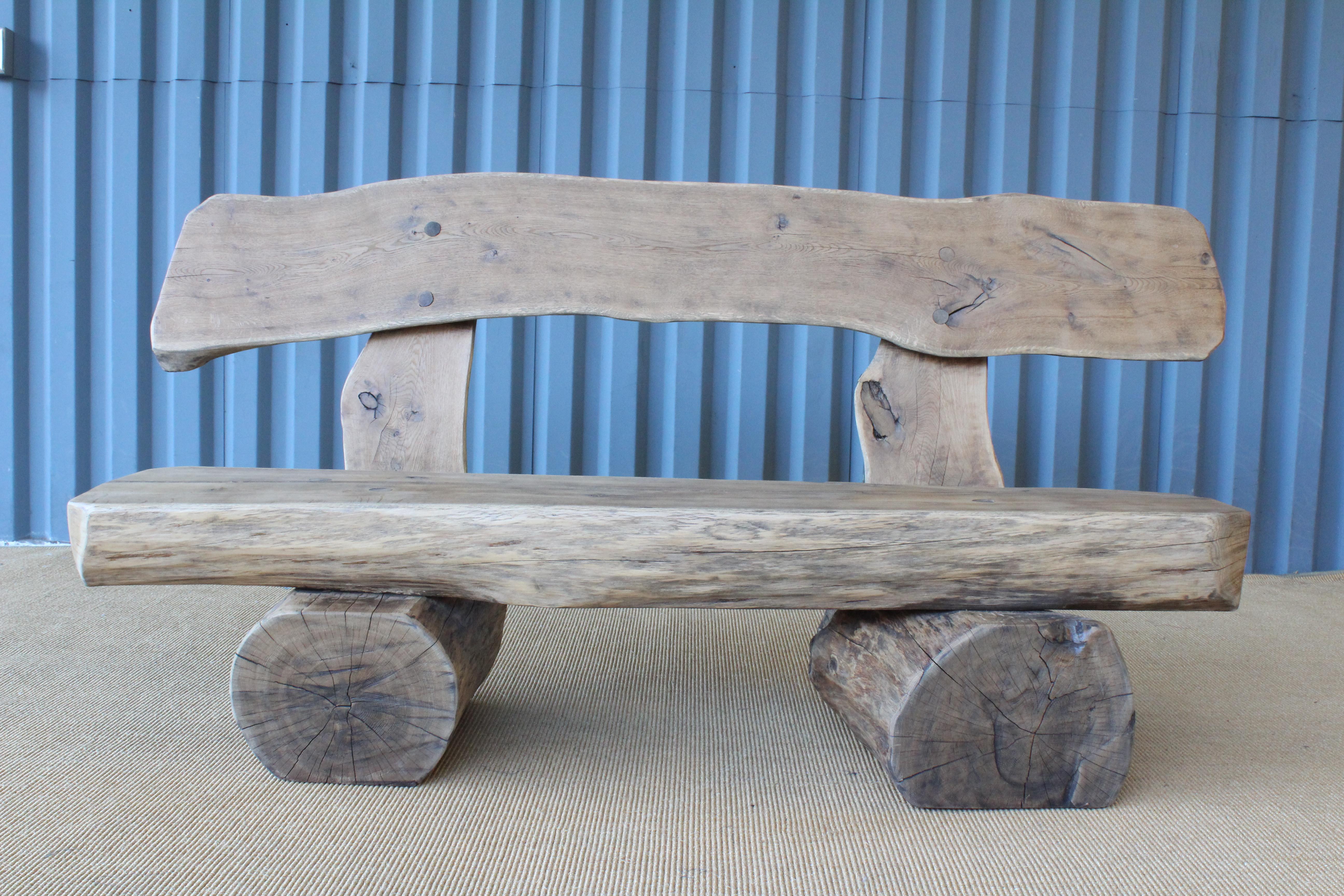 Pair of  Oak Benches, France, 1960s. Sold Individually. 3
