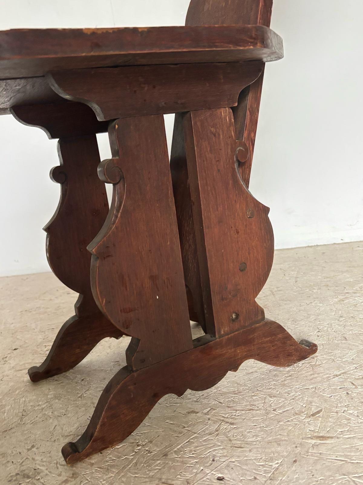 Francese Coppia di sedie brutaliste in Oak in vendita
