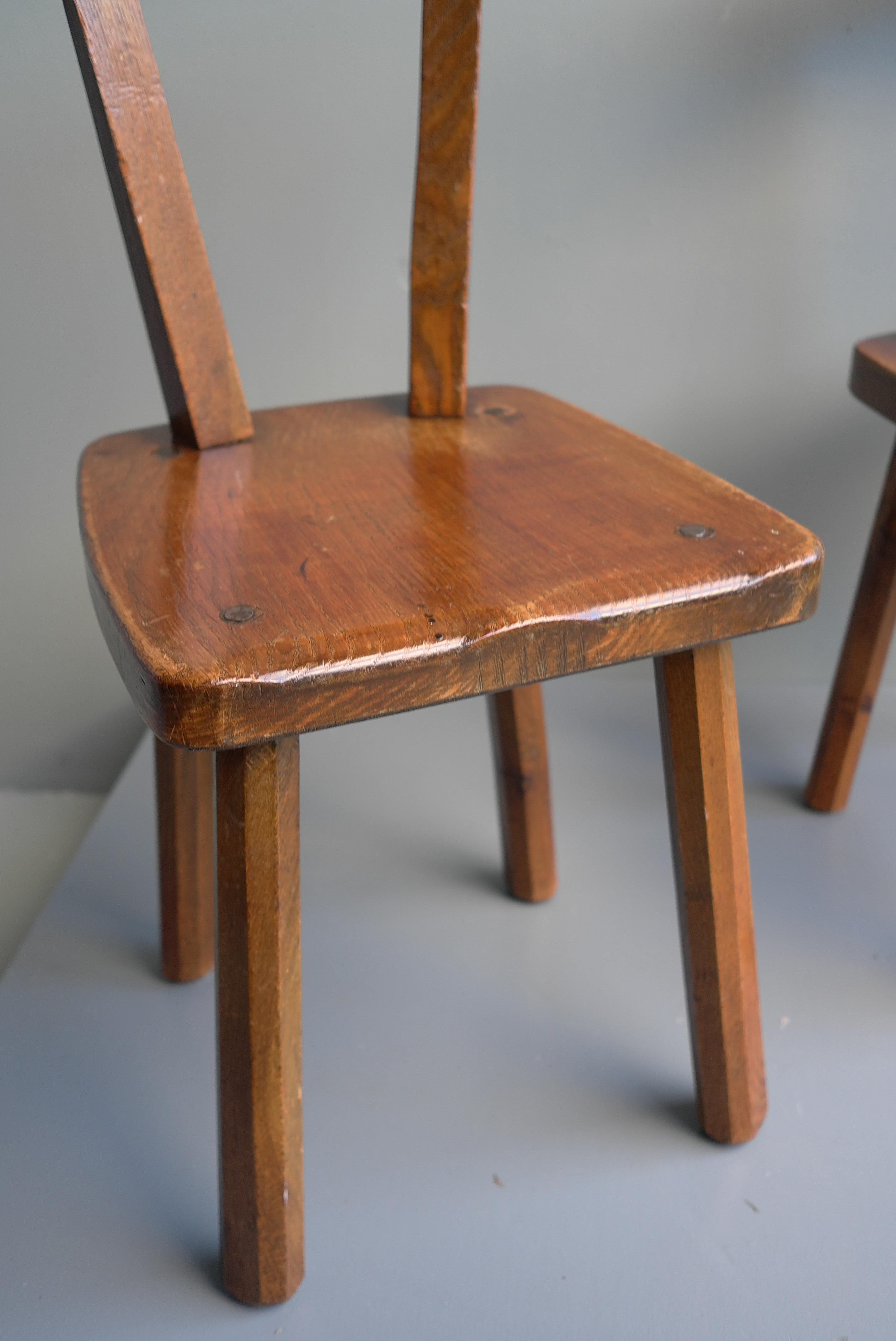 Pair of Oak Chairs in Style of Axel Einar Hjorth, Sweden, 1950's In Good Condition In Den Haag, NL