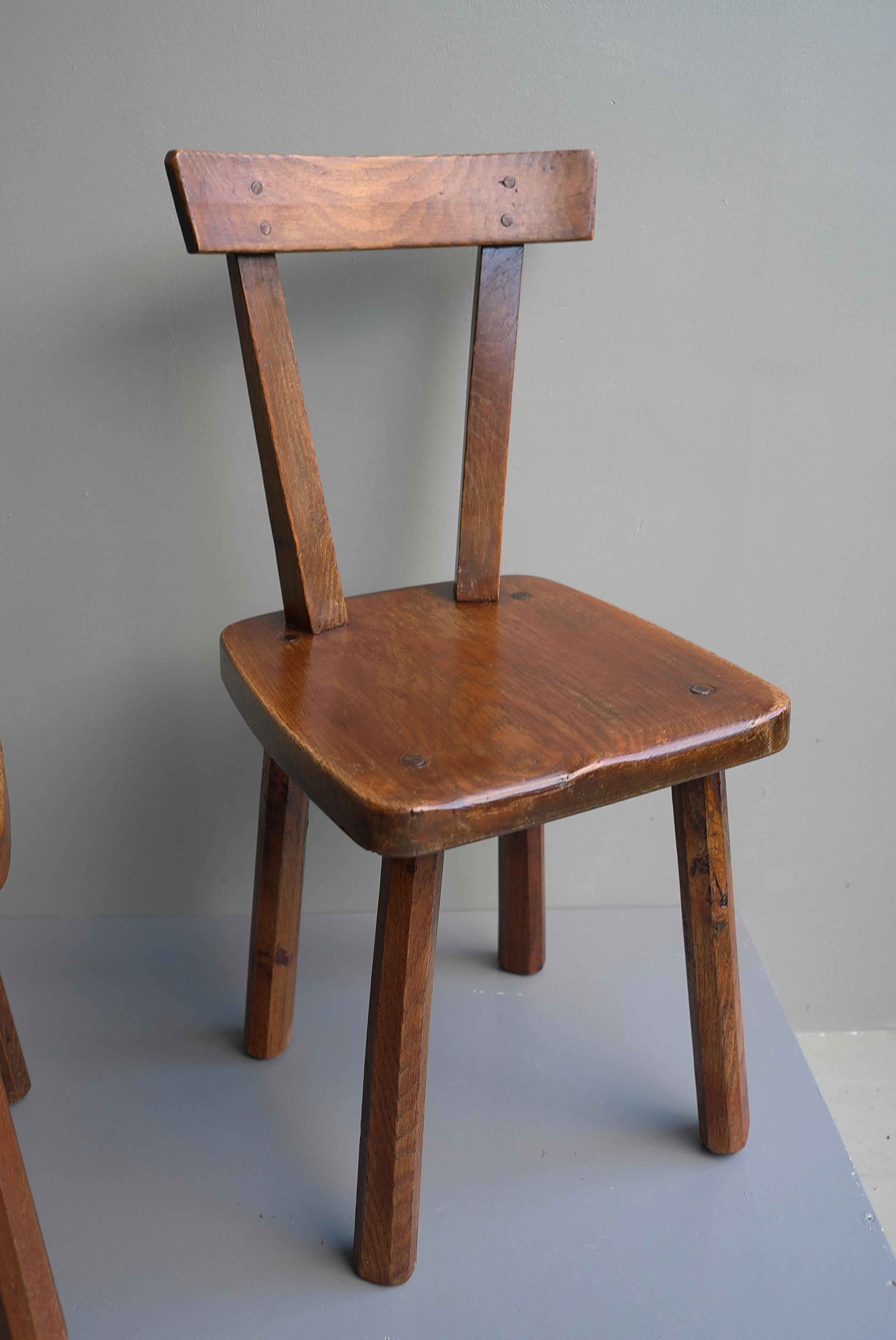 Pair of Oak Chairs in Style of Axel Einar Hjorth, Sweden, 1950's 1
