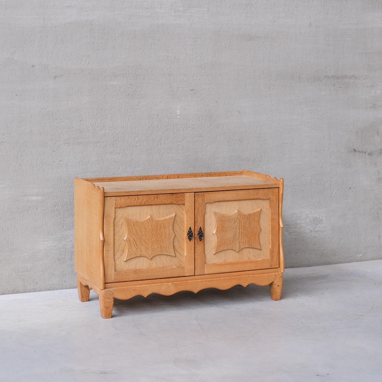 20th Century Pair of Oak Danish Midcentury Cabinets by Henning Kjaernulf