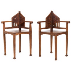 Wood Corner Chairs