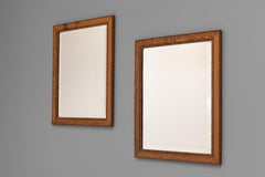 Pair of Oak Framed Mirrors