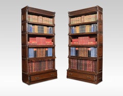 Pair of Oak Globe Wernicke Five Sectional Bookcases