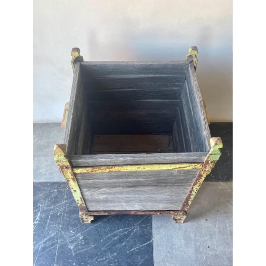 Pair of Oak & Iron Planters, 19th Century, GE-0111 For Sale 2