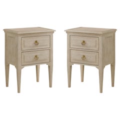 Pair of Oak Louis XVI Bedside Tables