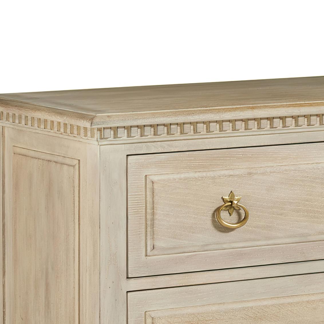 Vietnamese Pair of Oak Louis XVI Chest of Drawers For Sale