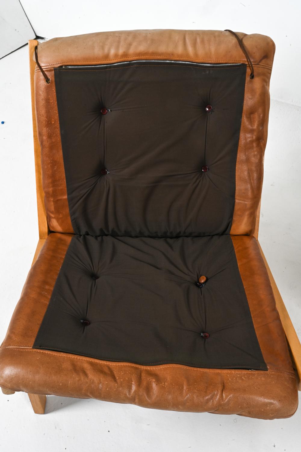 Paar OAK 'Hunter' Lounge Chairs von Torbjørn Afdal für Bruksbo, Norwegen, 1960er Jahre im Angebot 9