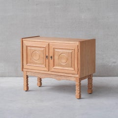 Pair of Oak Mid-Century Bedside Cabinets Attr. to Kjaerulf