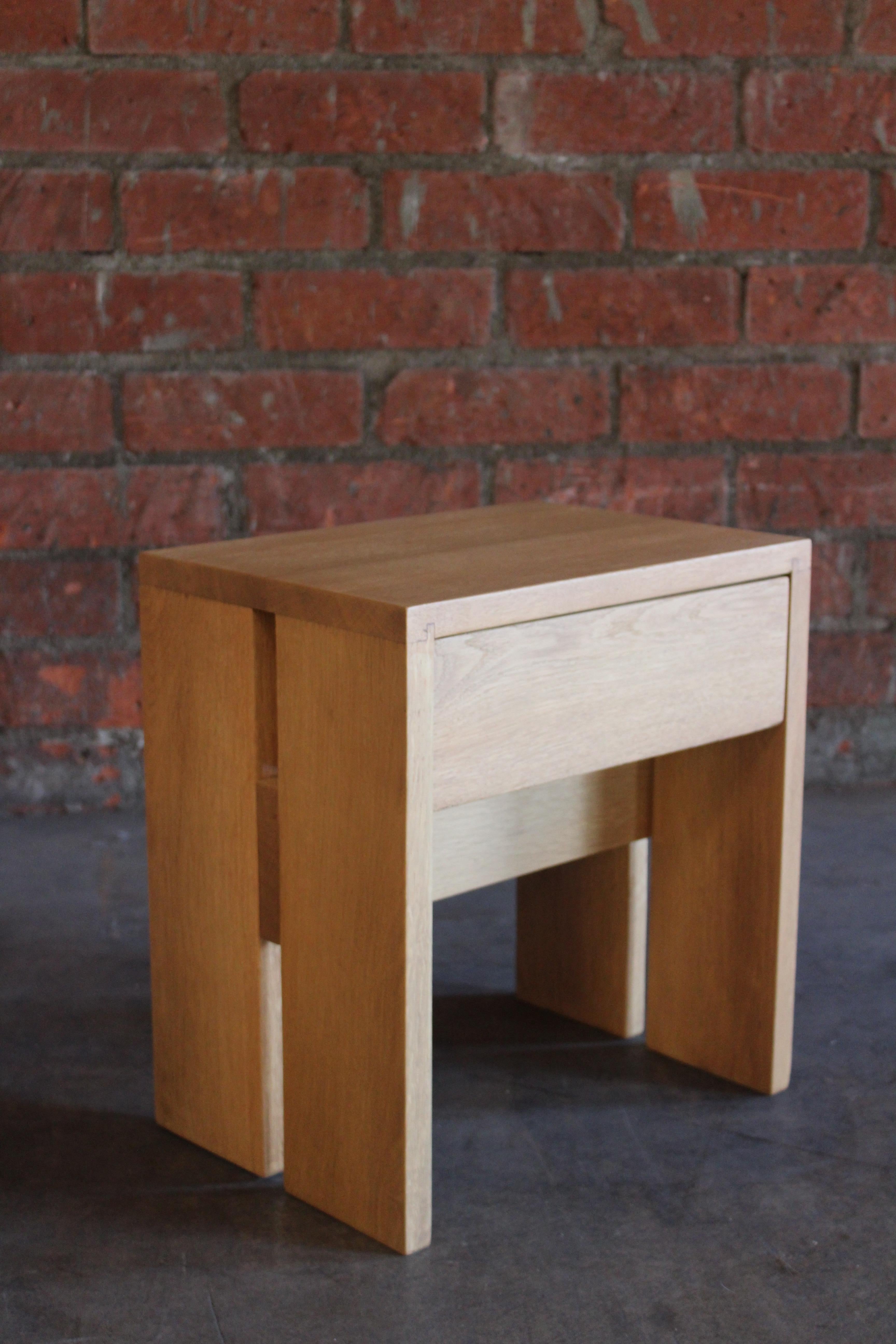 Pair of Oak Nightstands in the Manner of Charlotte Perriand, France, 1950s 5