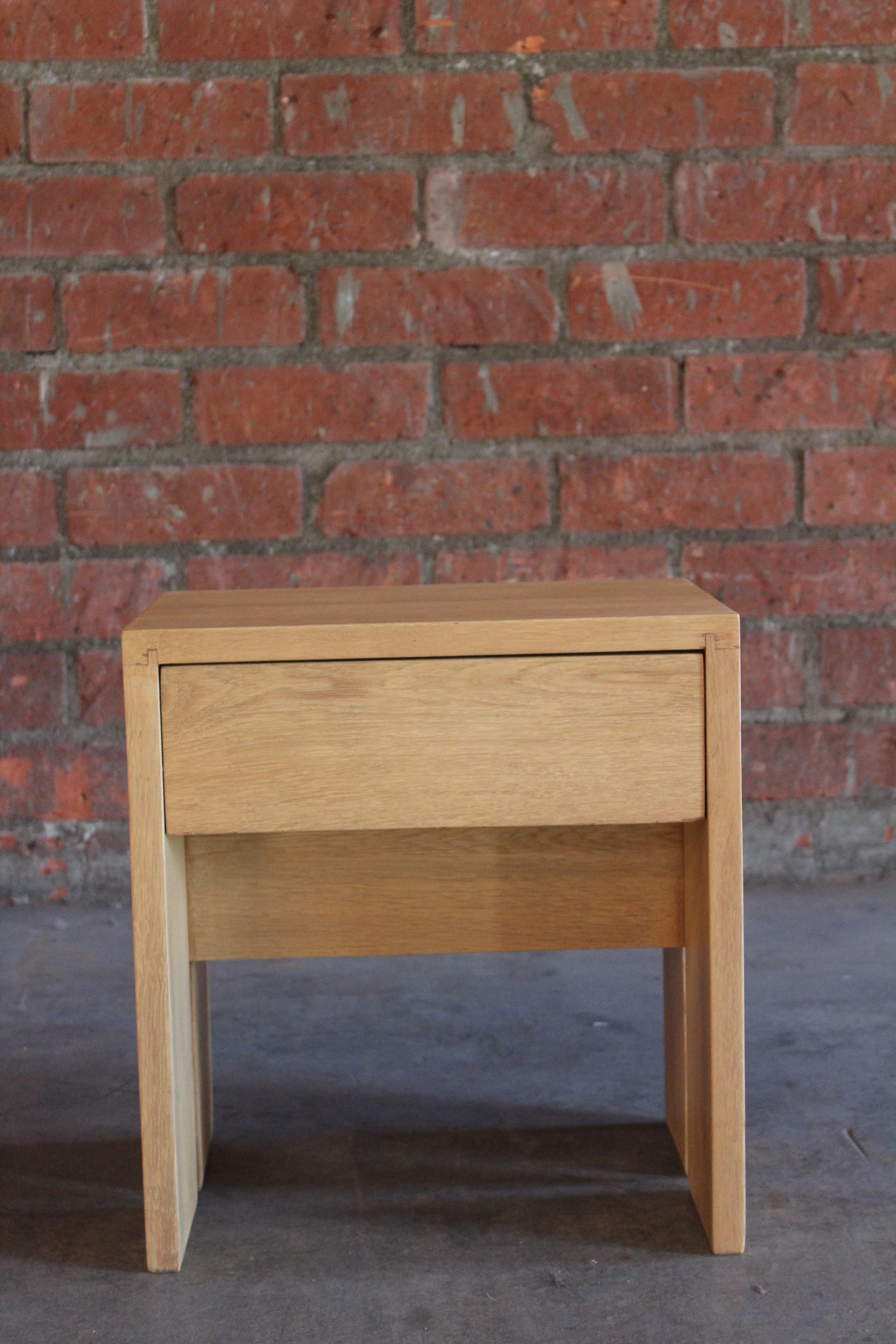 Pair of Oak Nightstands in the Manner of Charlotte Perriand, France, 1950s 6