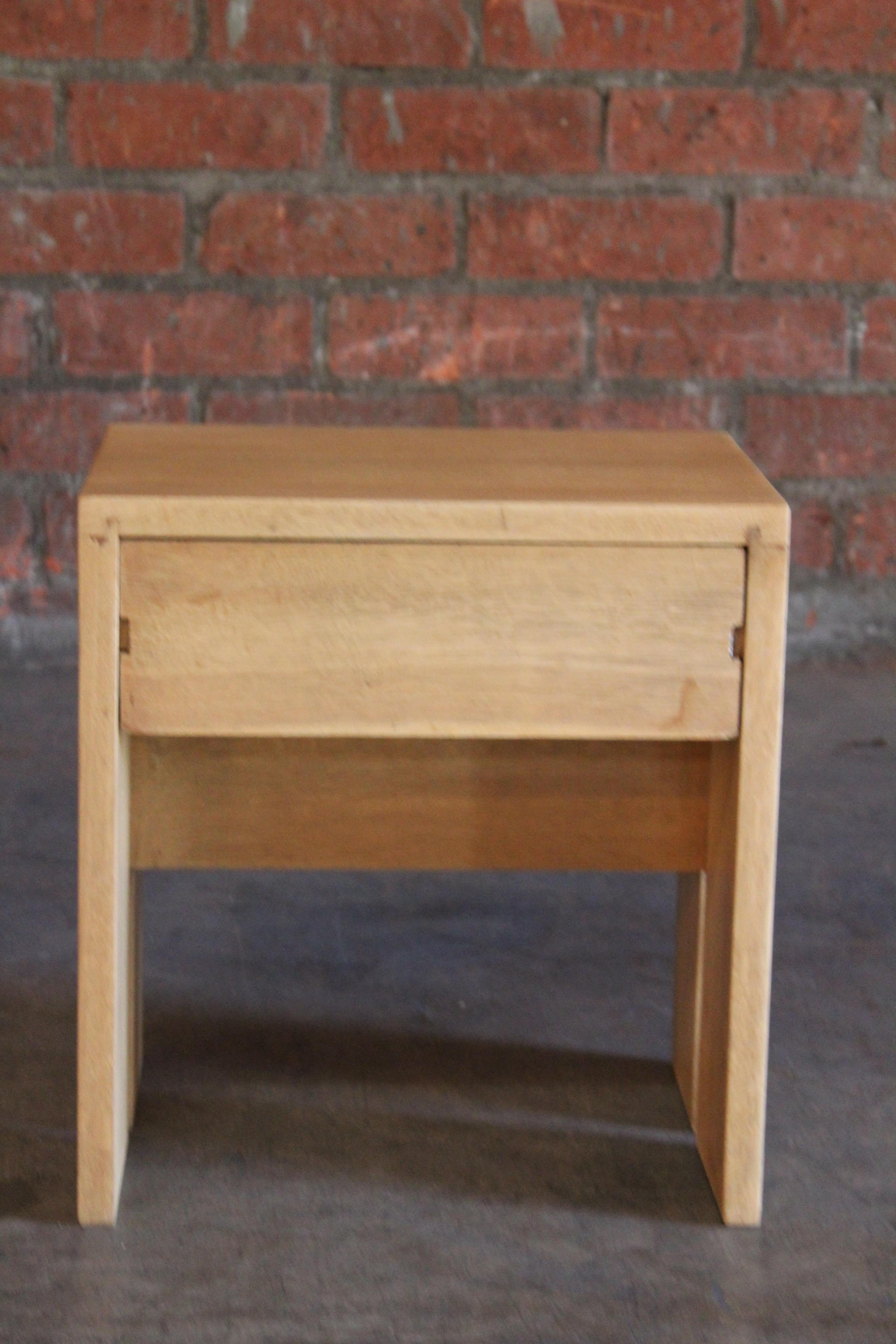 Pair of Oak Nightstands in the Manner of Charlotte Perriand, France, 1950s 11