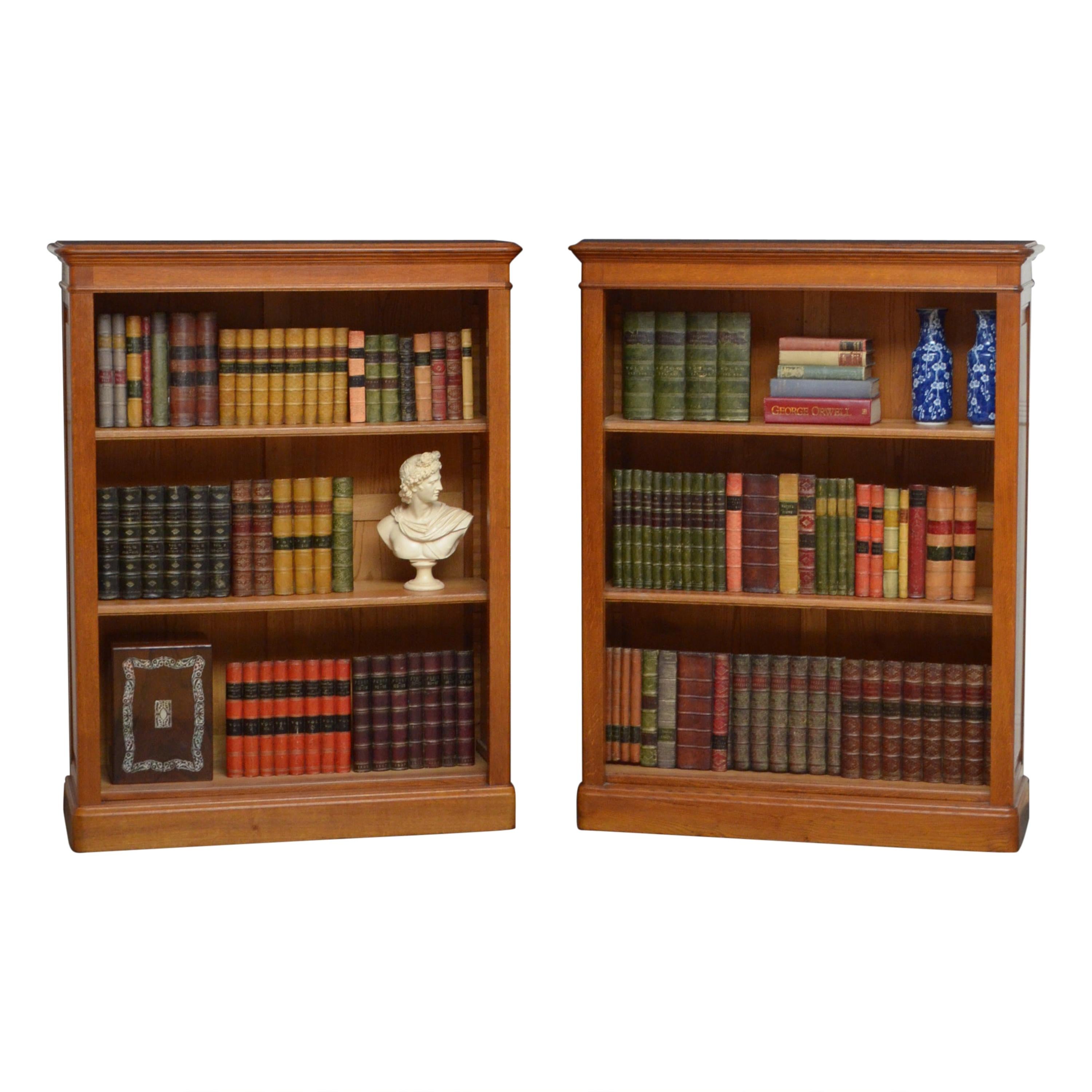 Pair of Jensen Style Open Bookshelves circa 1960 at 1stDibs