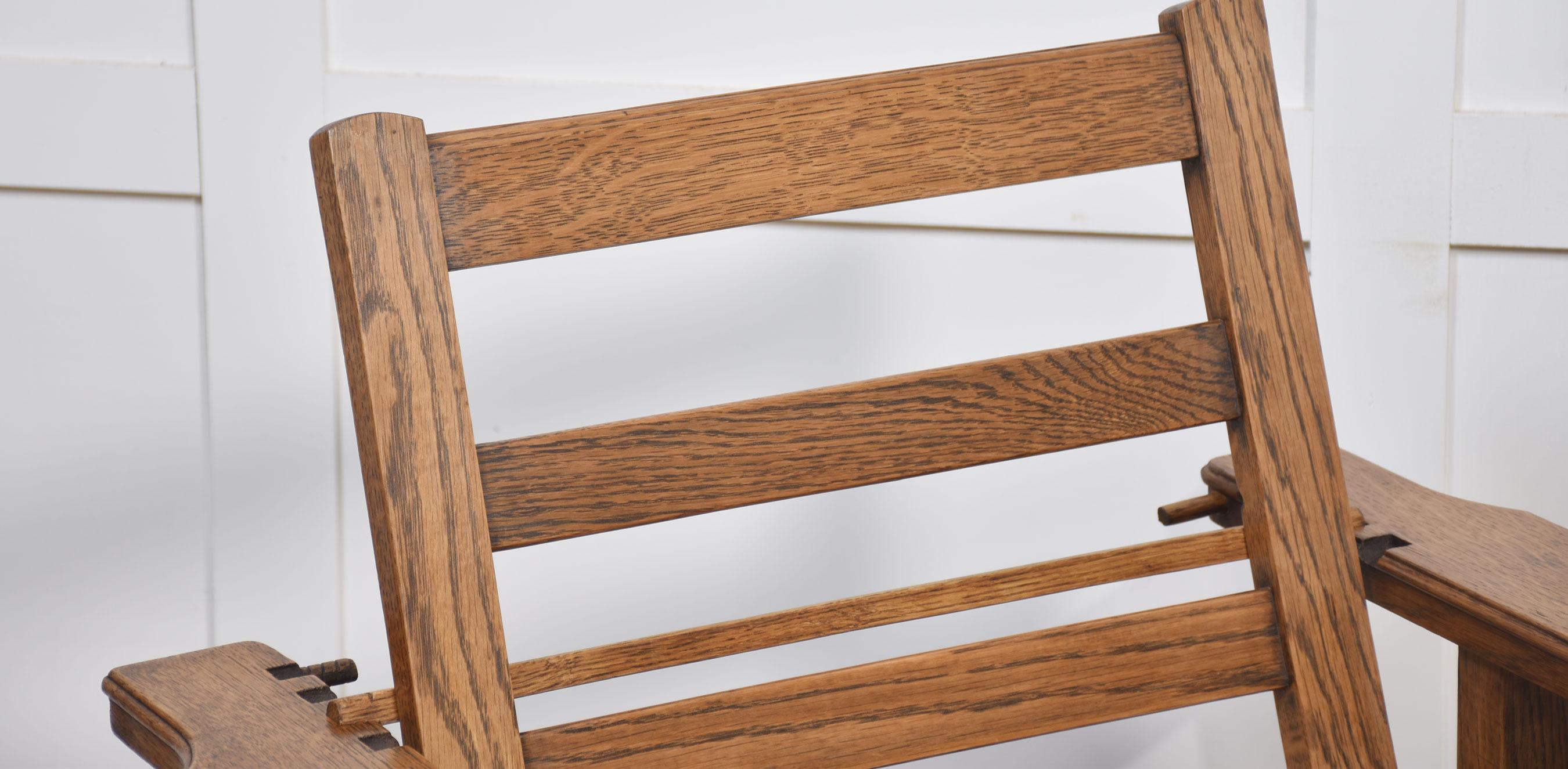 Pareja de sillones reclinables de roble Roble en venta