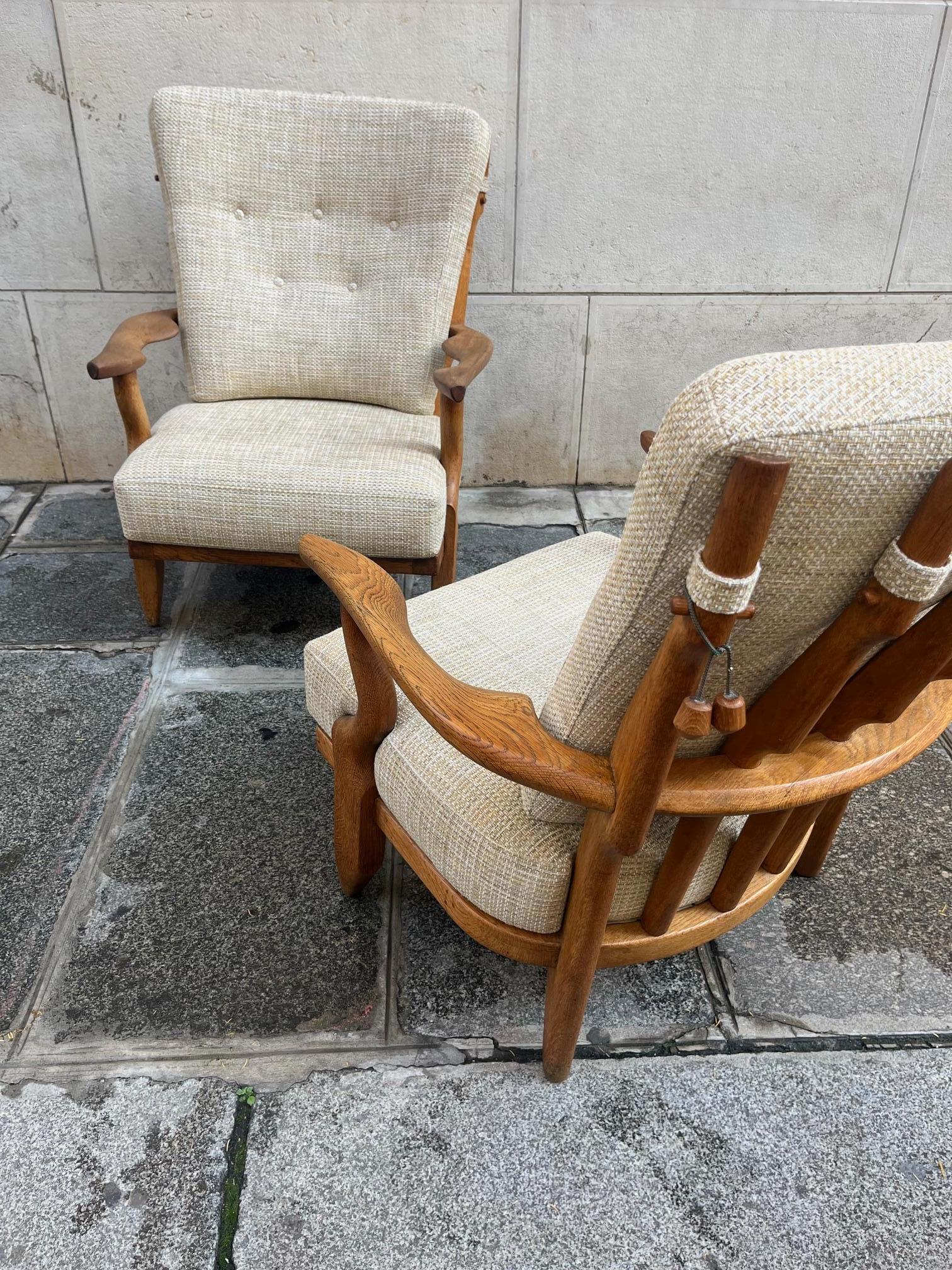 Mid-Century Modern Pair of oak 