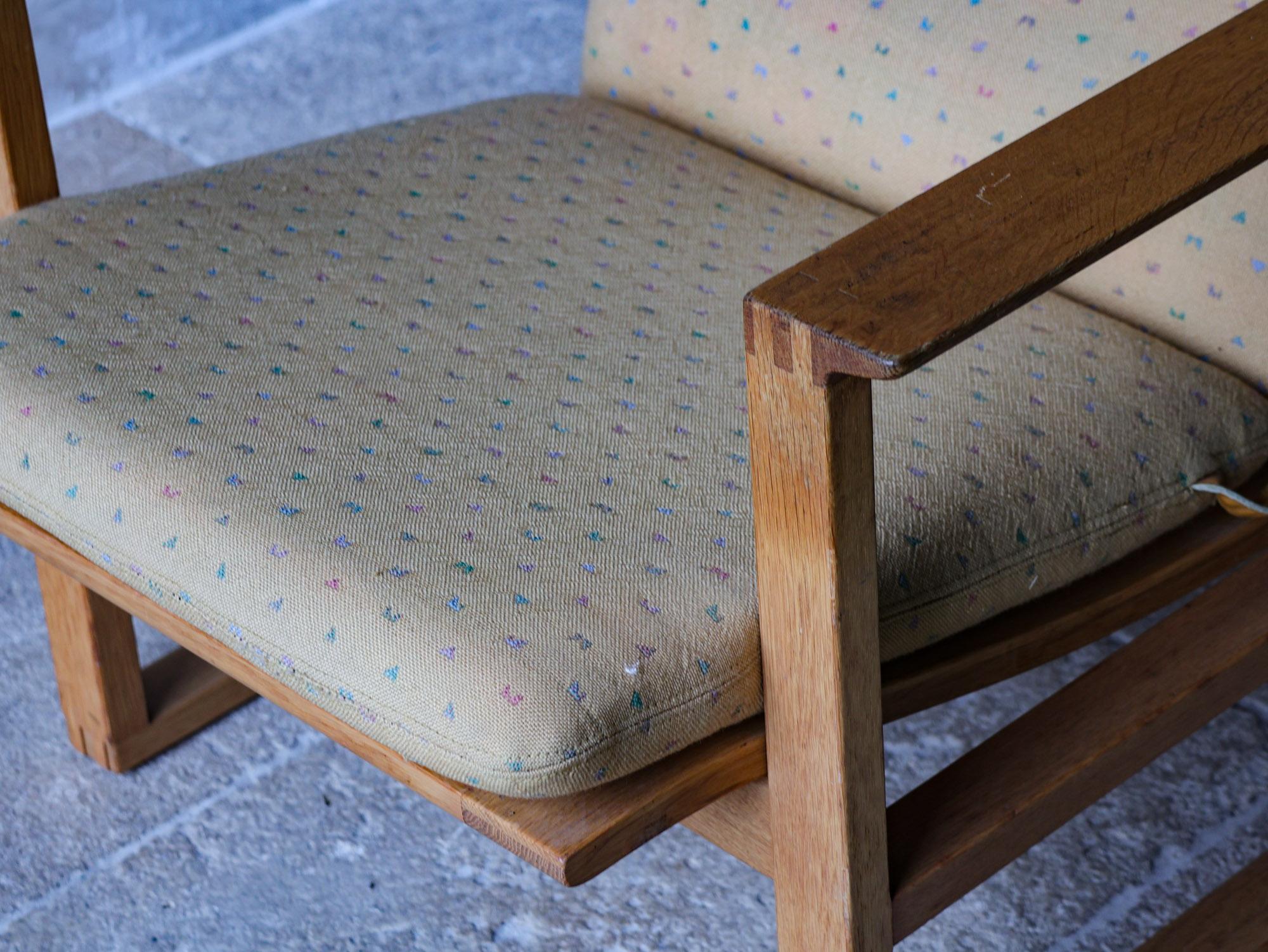 Paar Kufenstühle aus Eiche Modell 2254, Børge Mogensen - 1950er Jahre im Angebot 3