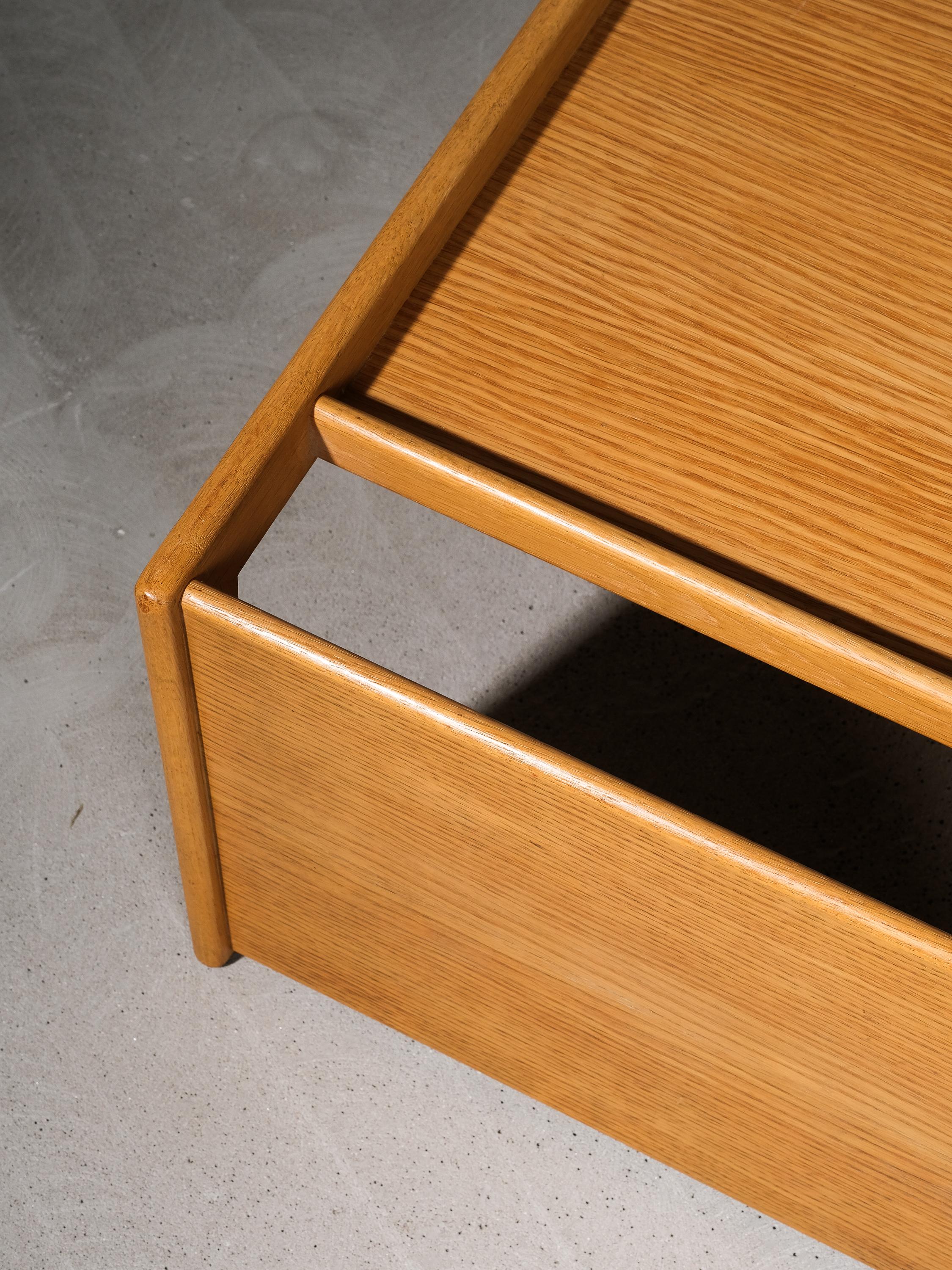 Pair of Oak Triva Side Tables by Yngvar Sandström for Nordiska Kompaniet, 1960s For Sale 7