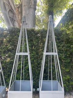Pair of Obelisk Garden Planter