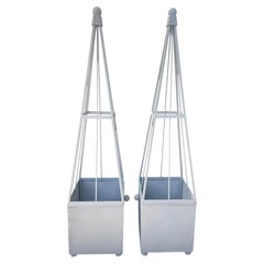 Pair of Obelisk Garden Planter