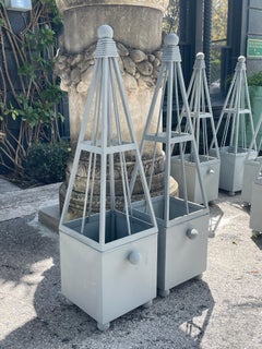 Pair of Obelisk Garden Planters