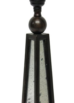 Pair of Obelisk Lamps with Mirror Panels