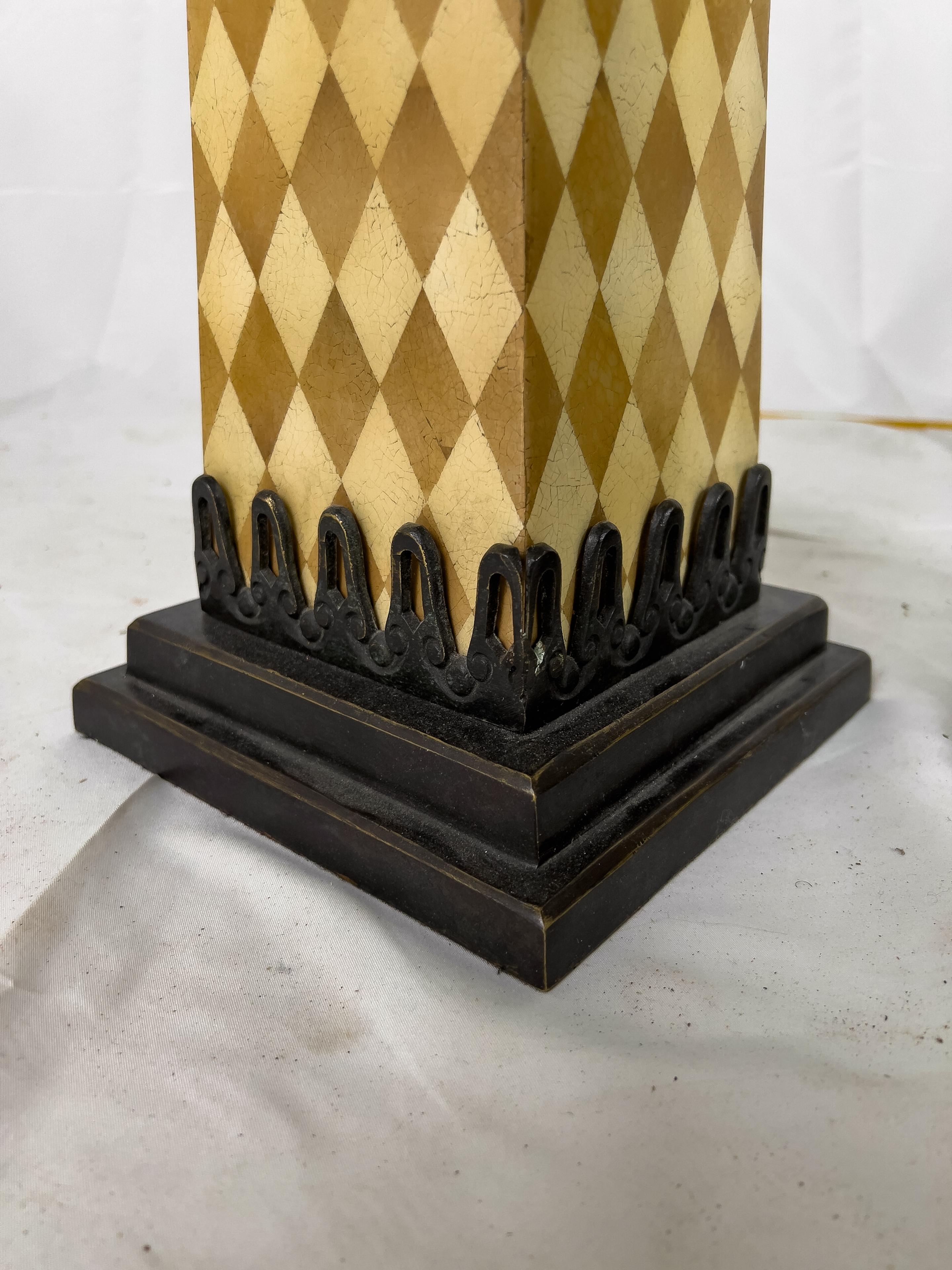 Pair of Obelisk Table Lamps For Sale 1