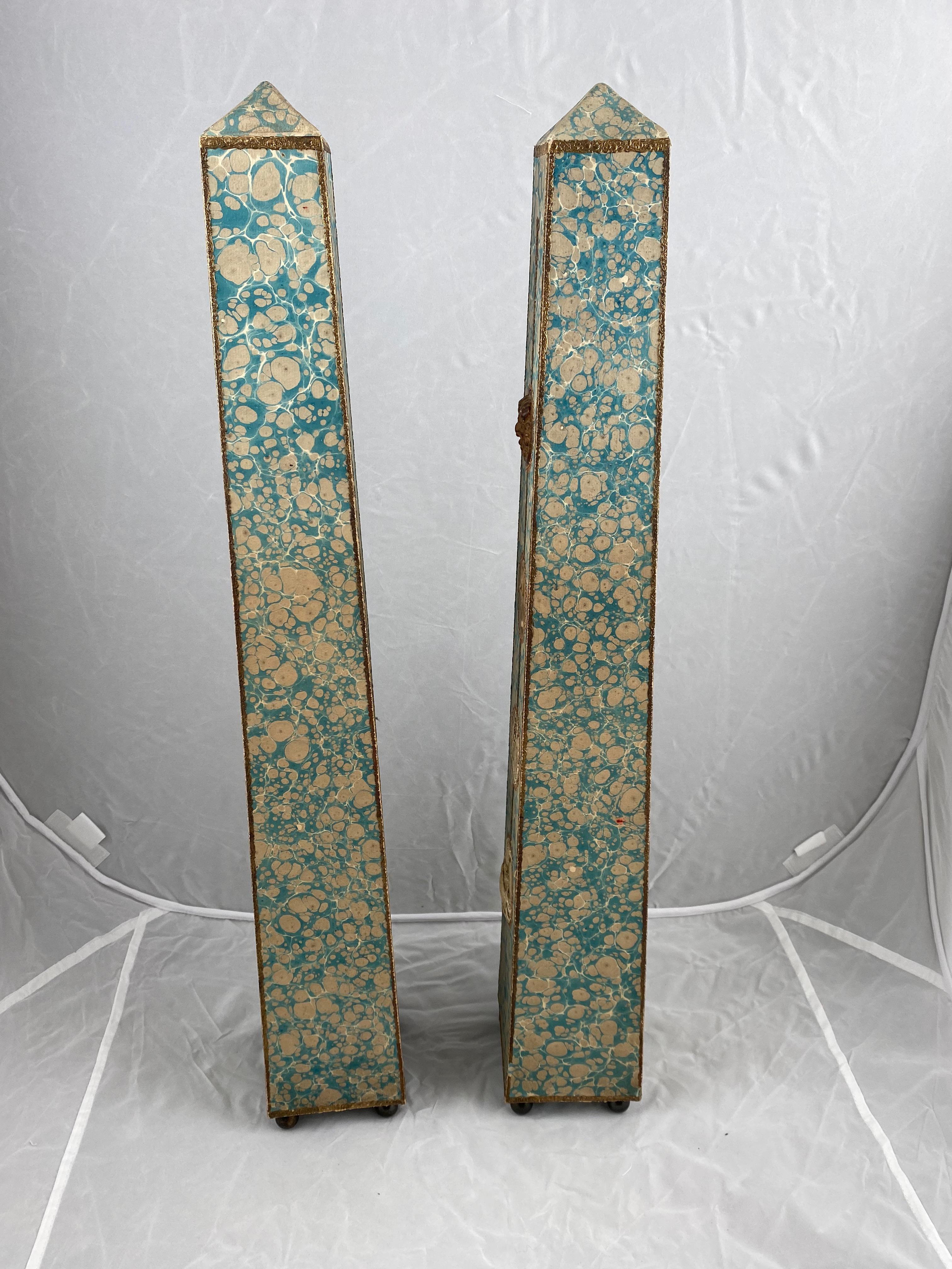 Empire Pair of Obelisks, France, Early 19th Century