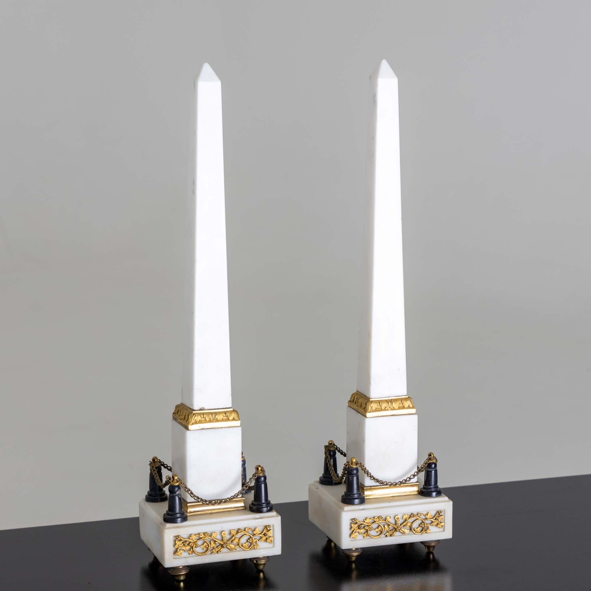 Louis XVI Pair of Obelisks, France, Late 18th Century For Sale
