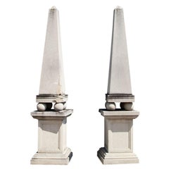Vintage Pair of Obelisks "Heliopolis"