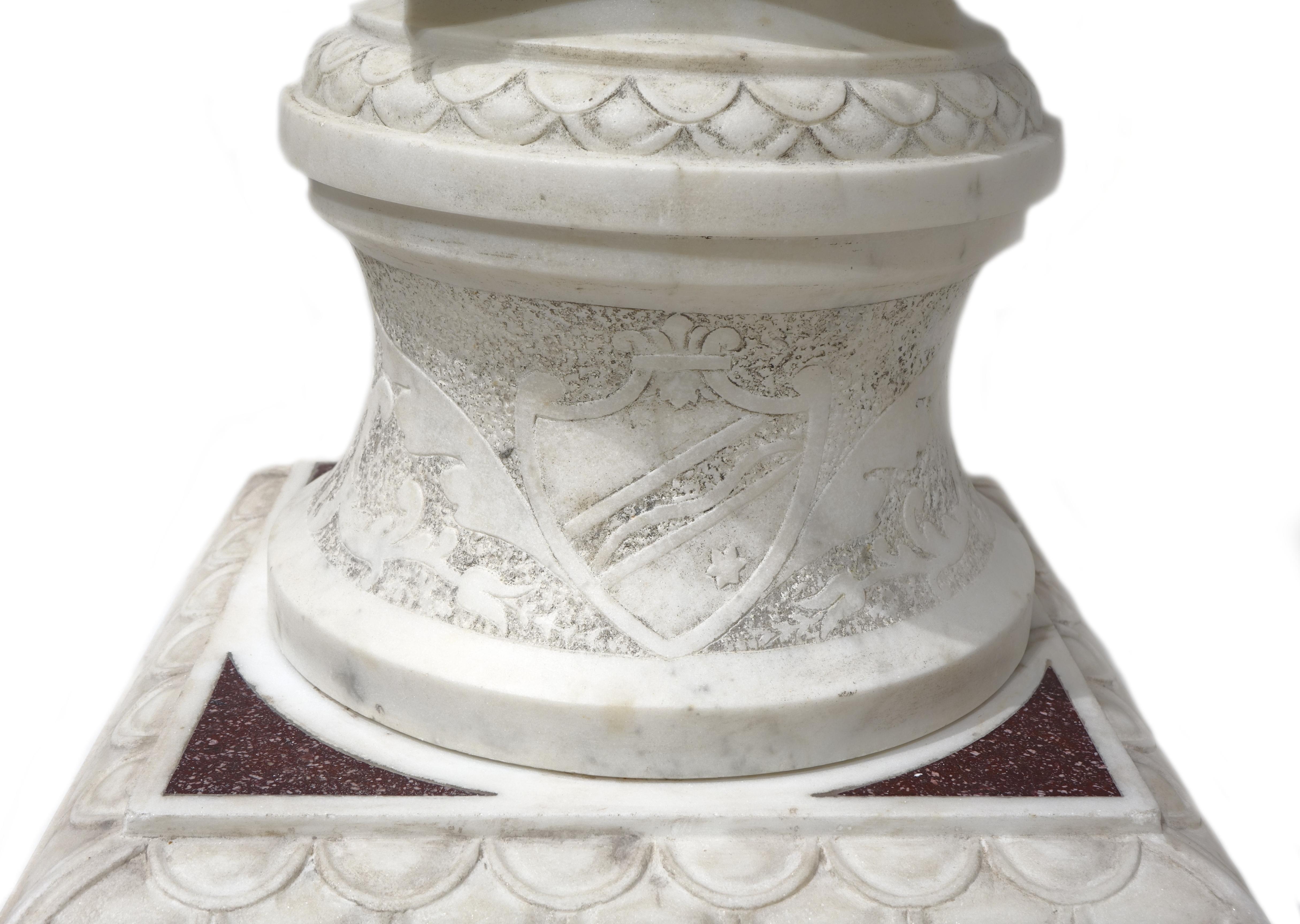 Pair of Obelisks in Carrara White Marble with Marble Sampling, Italy 20th Centur 3