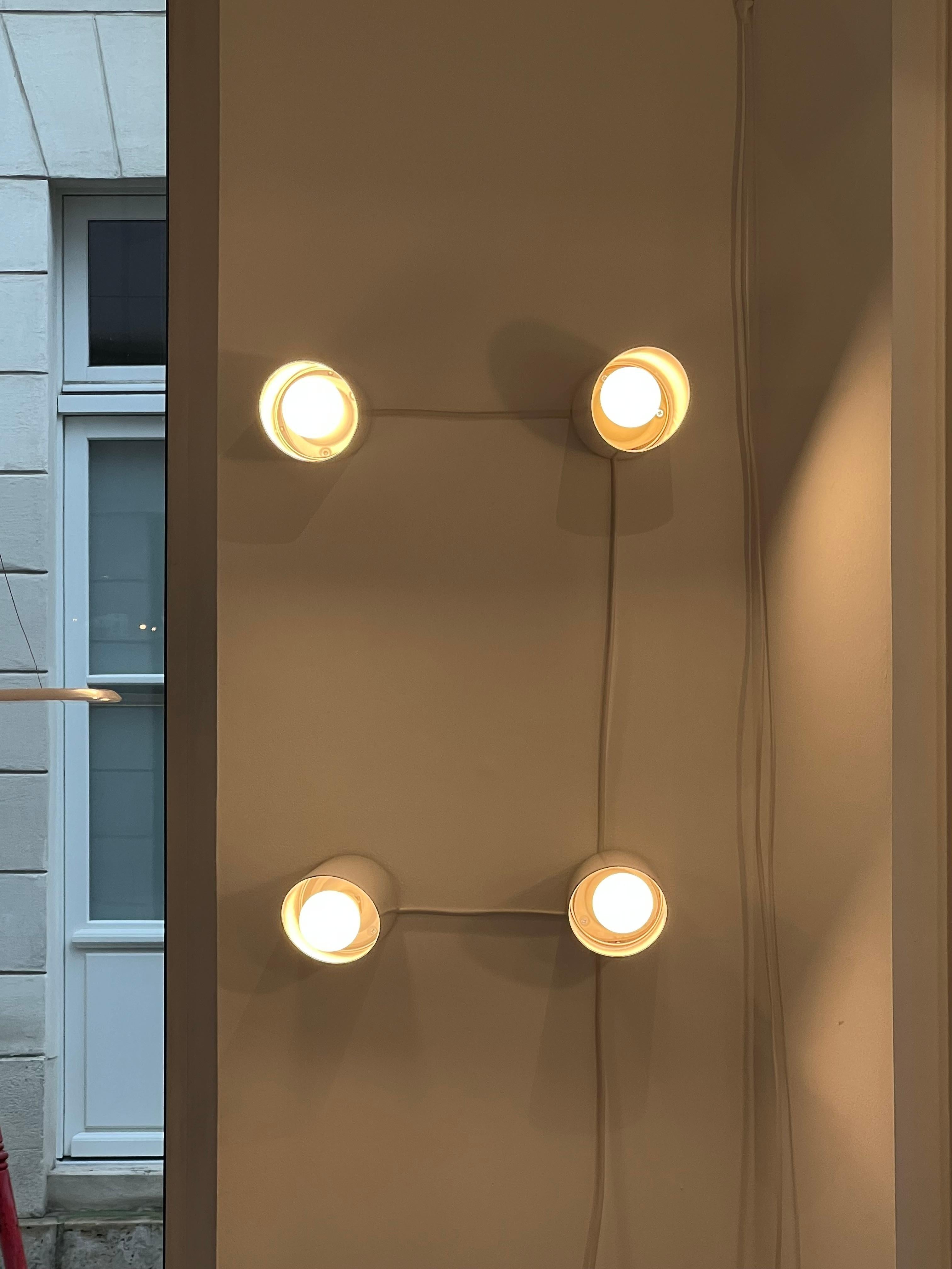 Pair of Obliqua wall lights by Ignazia Favata and Claudio Dini for Bieffeplast 1 For Sale 4