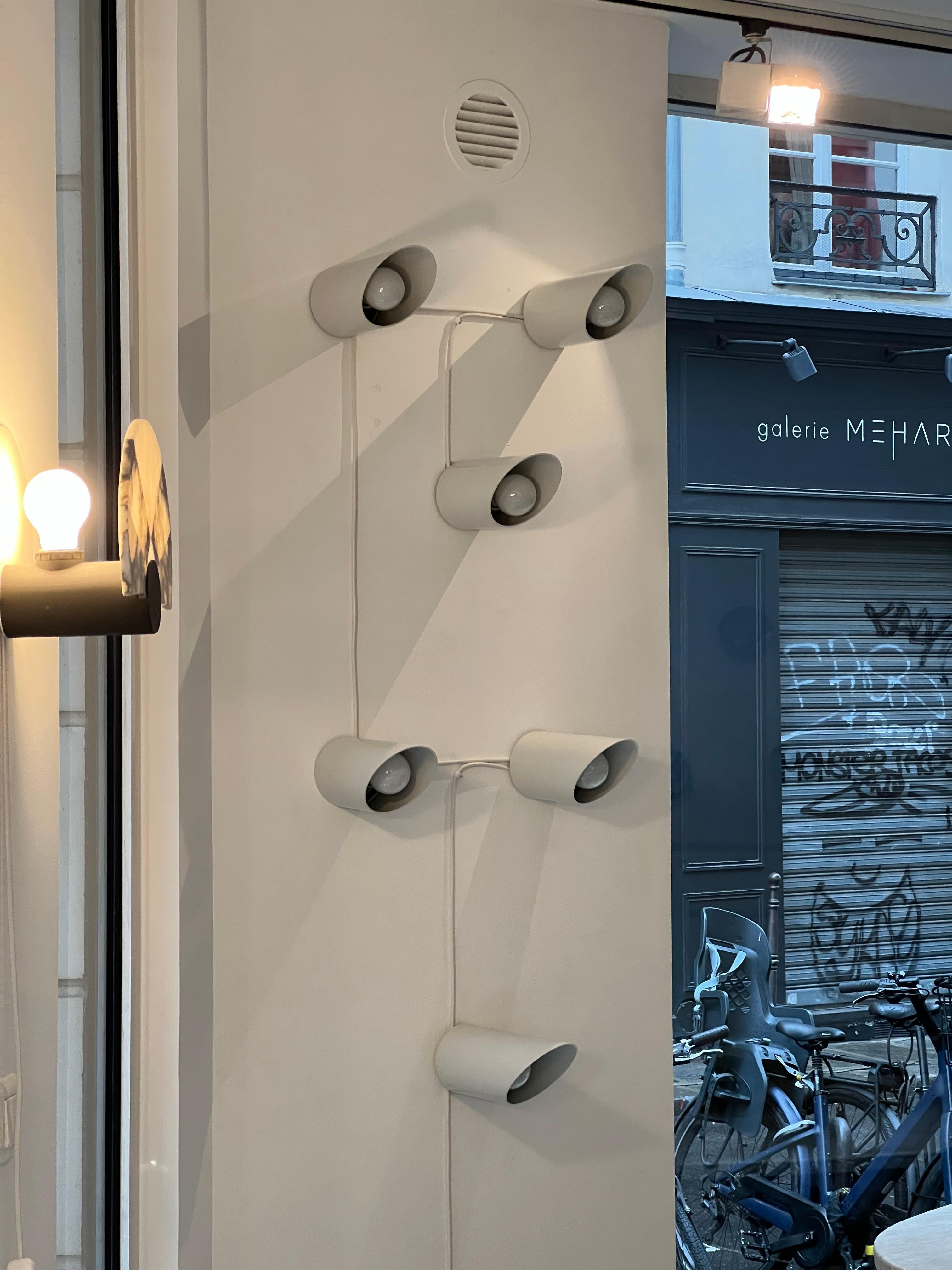 Pair of Obliqua wall lights by Ignazia Favata and Claudio Dini for Bieffeplast 1 For Sale 6
