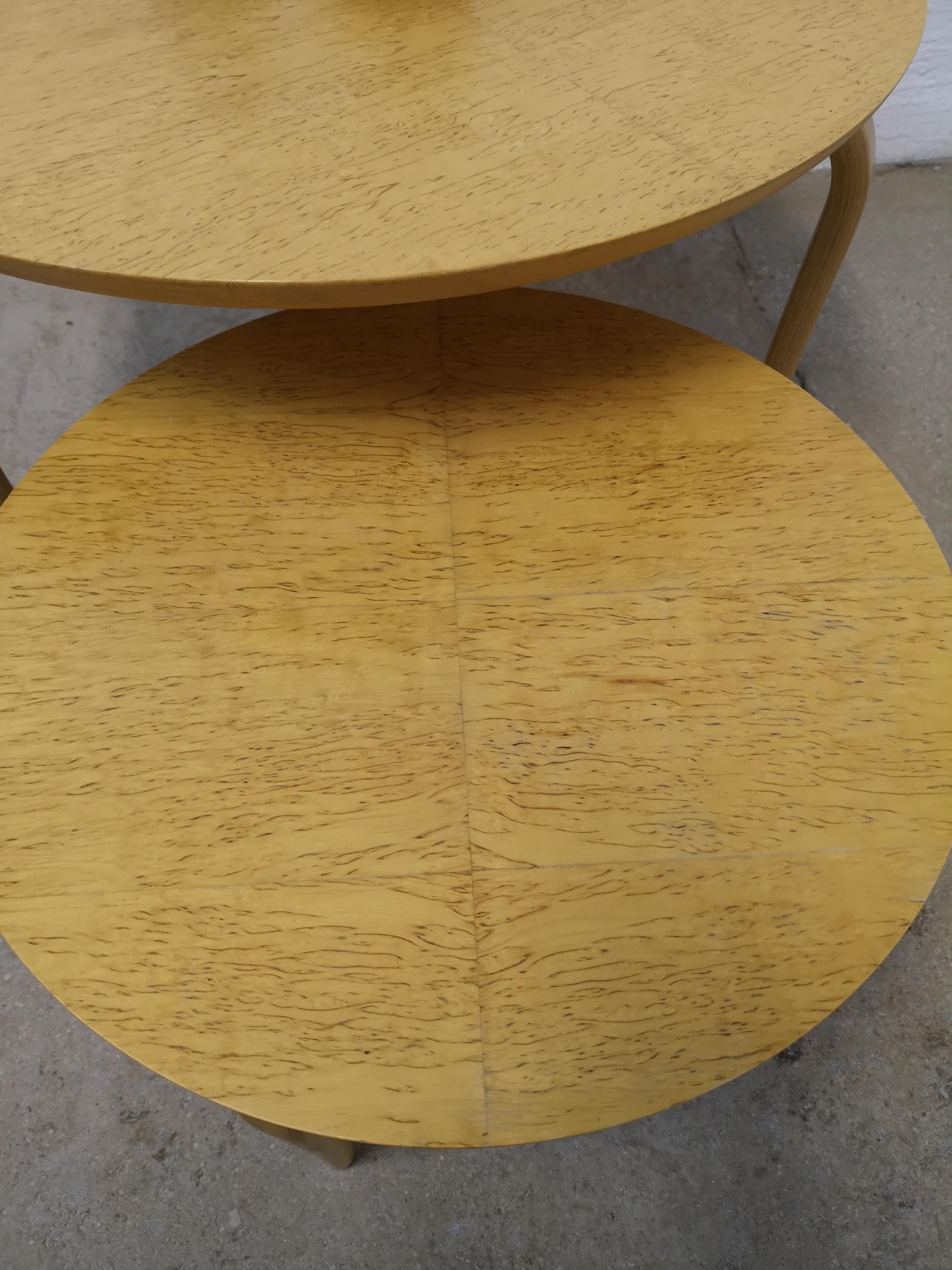 Late 20th Century Pair of Occasional Tables Annika Designed by Bruno Mathsson