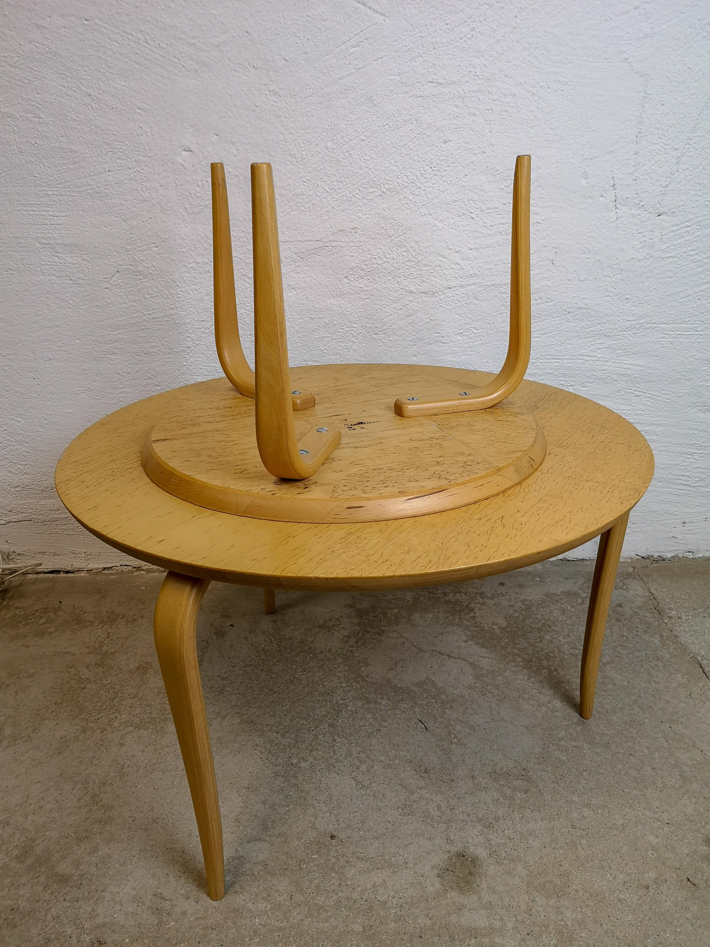 Birch Pair of Occasional Tables Annika Designed by Bruno Mathsson