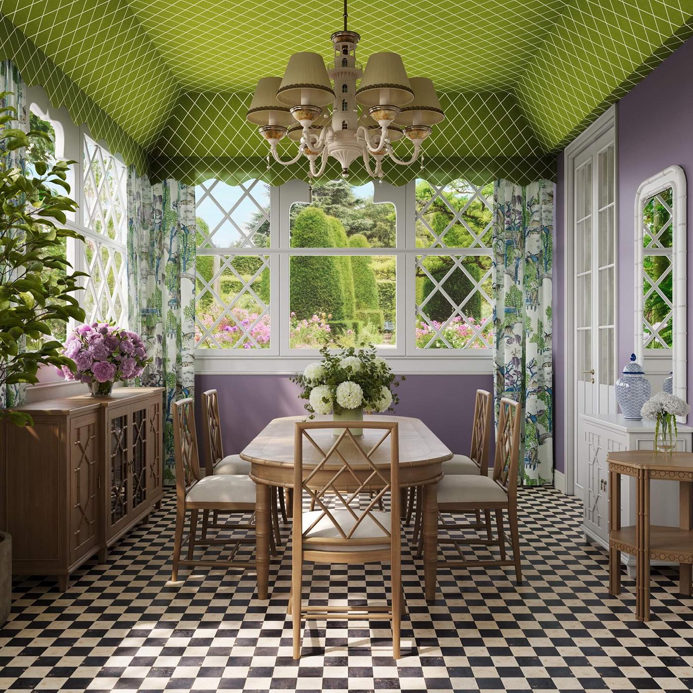 Pair of Octagon Faux Bamboo Side Tables For Sale 3