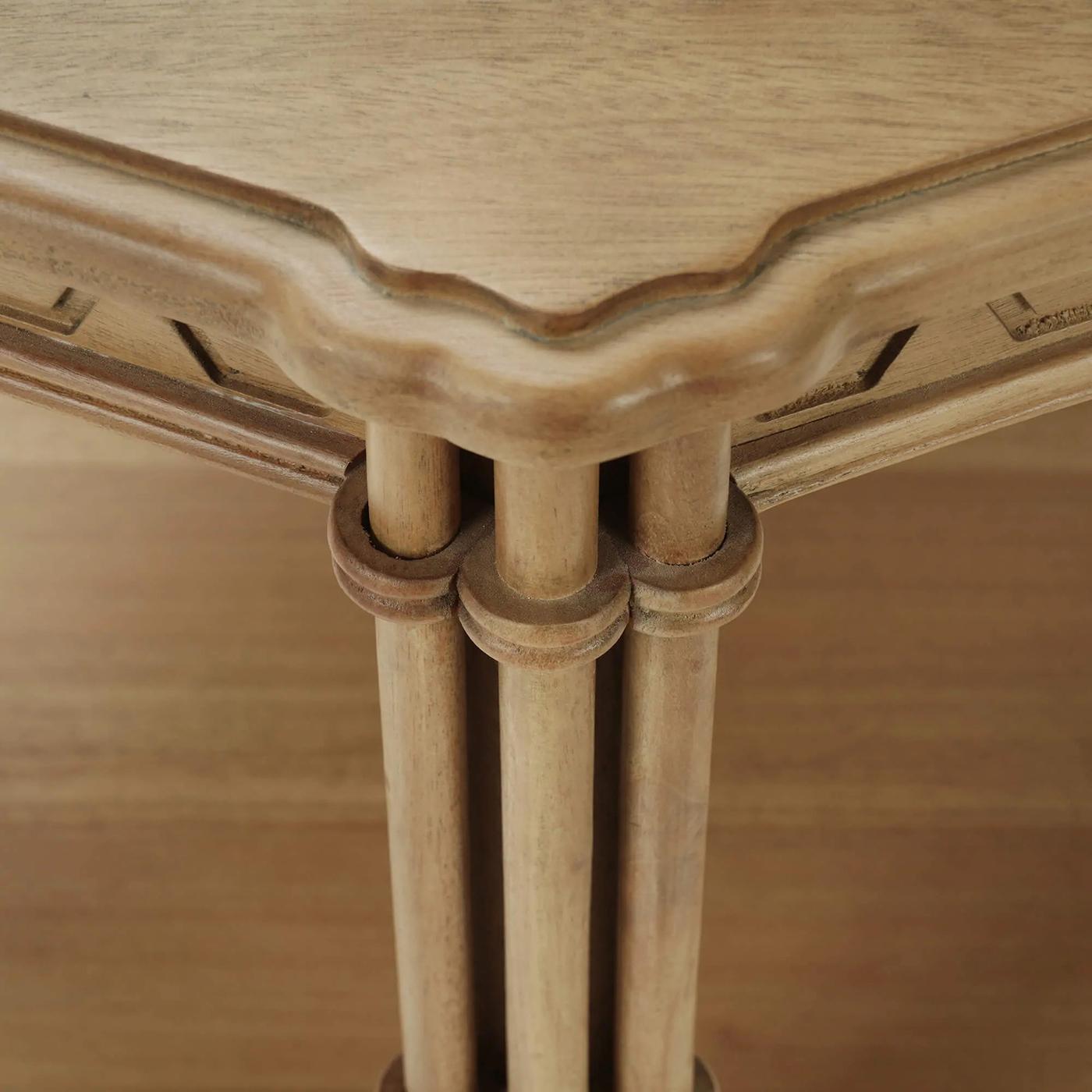 Pair of Octagon Faux Bamboo Side Tables For Sale 1