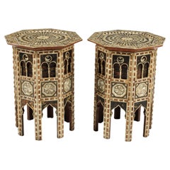 Pair of Octagonal Levantine Side Tables