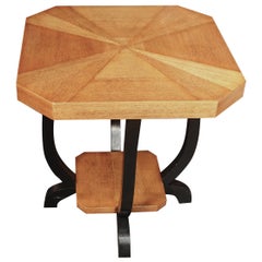 Pair of Octagonal Side Tables, Belgium, Midcentury