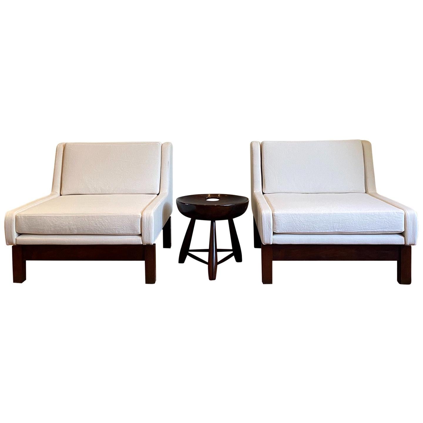 Paar Odilon-Stühle von Sergio Rodrigues