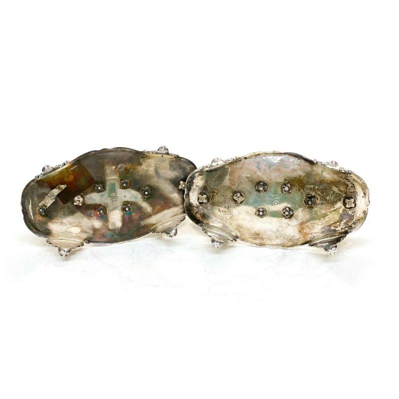 Pair of Odiot Paris French Silver Gilt Footed Open Salt Cellars, 19th Century 2
