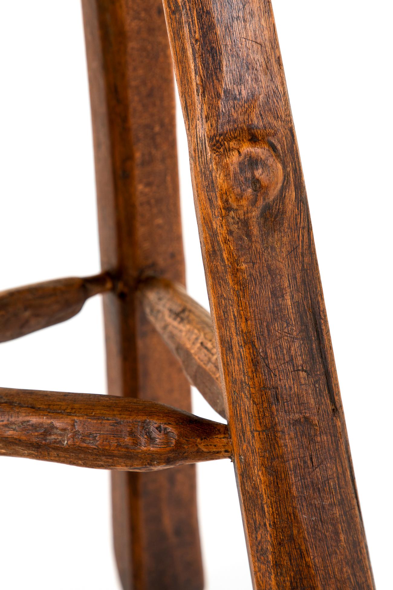 Pair of  of Jean Touret Brutalist Bar Stools For Sale 2